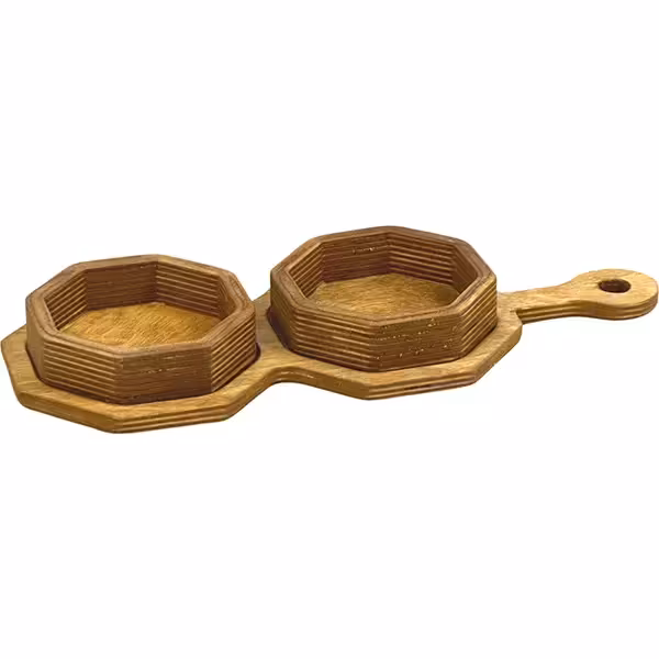 اردو خوری شهاب دوتایی چوبی