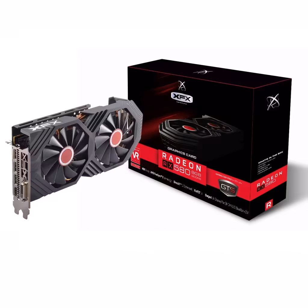 کارت گرافیک ایکس اف ایکس مدل Graphics Card vga card rx580 xfx 8 gb gddr5