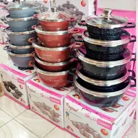 سرویس قابلمه گرانیت 10 پارچه دسینی مدل 9000 ارسال رایگان 