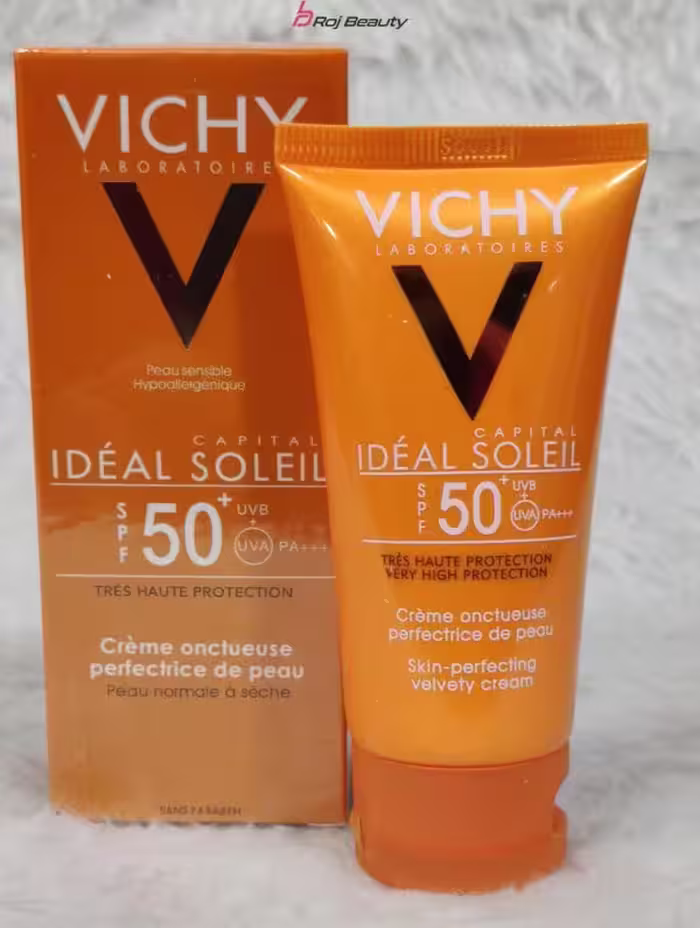 فلوئید ضد آفتاب ویشی سری Ideal Soleil مدل Dry Touch حجم 50 میلی لیتر Vichy Dry Touch Ideal Soleil spf50 Sunscreen Fluid 50ml