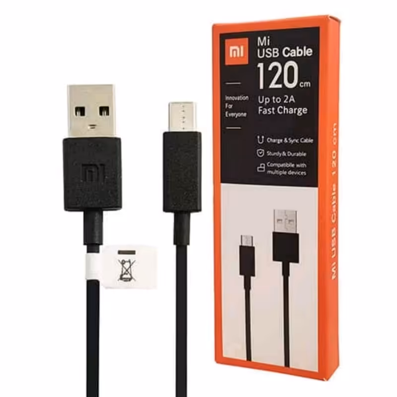 کابل شارژ شیائومی اصلی. کیفیت عالی و اورجینال.فست شارژ . طول کابل 1200 میلیمتر. مناسب تمامی گوشی های دارای درگاه تایپ سی