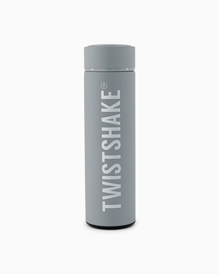 فلاسک سرد و گرم پاستل طوسی تویست شیک ظرفیت 420 میلی لیتر اورجینال twistshake