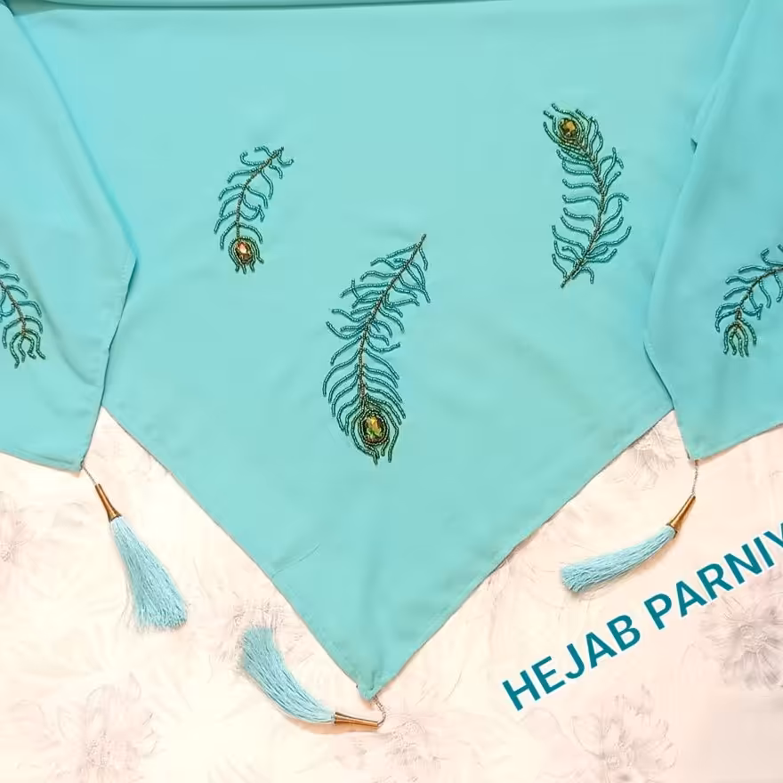 روسری جواهر دوزی