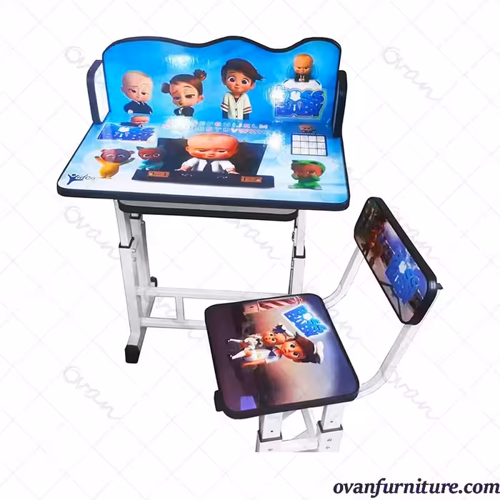 ست میز و صندلی تحریر کودک بچه رئیس  - مناسب کودکان 5 الی 12 سال