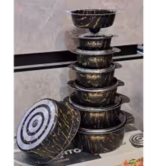 سرویس قابلمه 14 پارچه نانو ماربل مدل سورنا