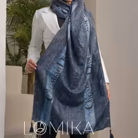 شال موهر گرم پاییزه زمستانه منگوله دار دو رو جدید 