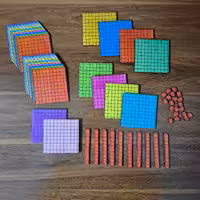 کمک آموزشی مکعب کوئیزنر  بازی و ریاضی چوبی ( دانش آموزی)