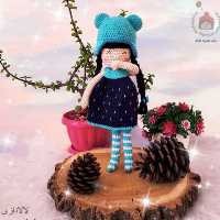 اسباب بازی  عروسک فانتزی سیسمونی هدیه کادویی عروسک بافتنی دختر السی