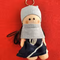 سرکلیدی و سرکیفی عروسکی مناسب آویزجلوی ماشین