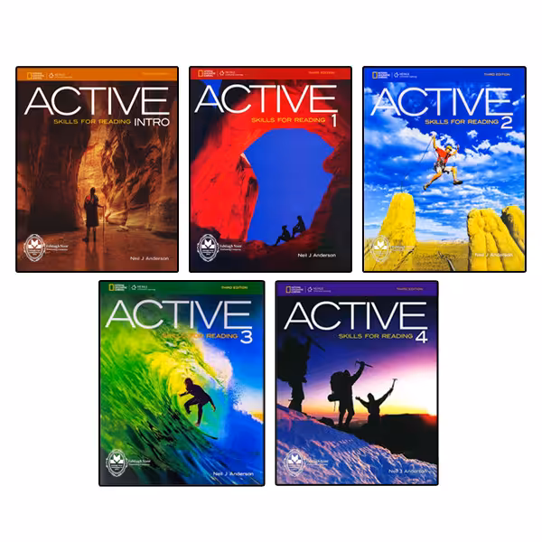کتاب Active Skills For Reading اثر Neil J Anderson انتشارات اشتیاق نور 5 جلدی