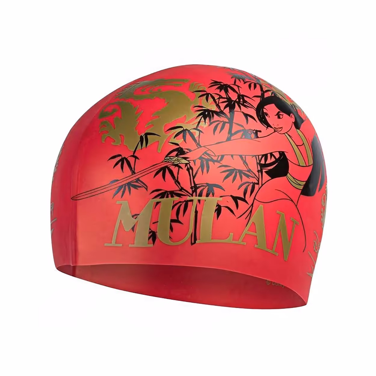 کلاه شنا سیلیکونی اسپیدو DISNEY Mulan HMK | قرمز