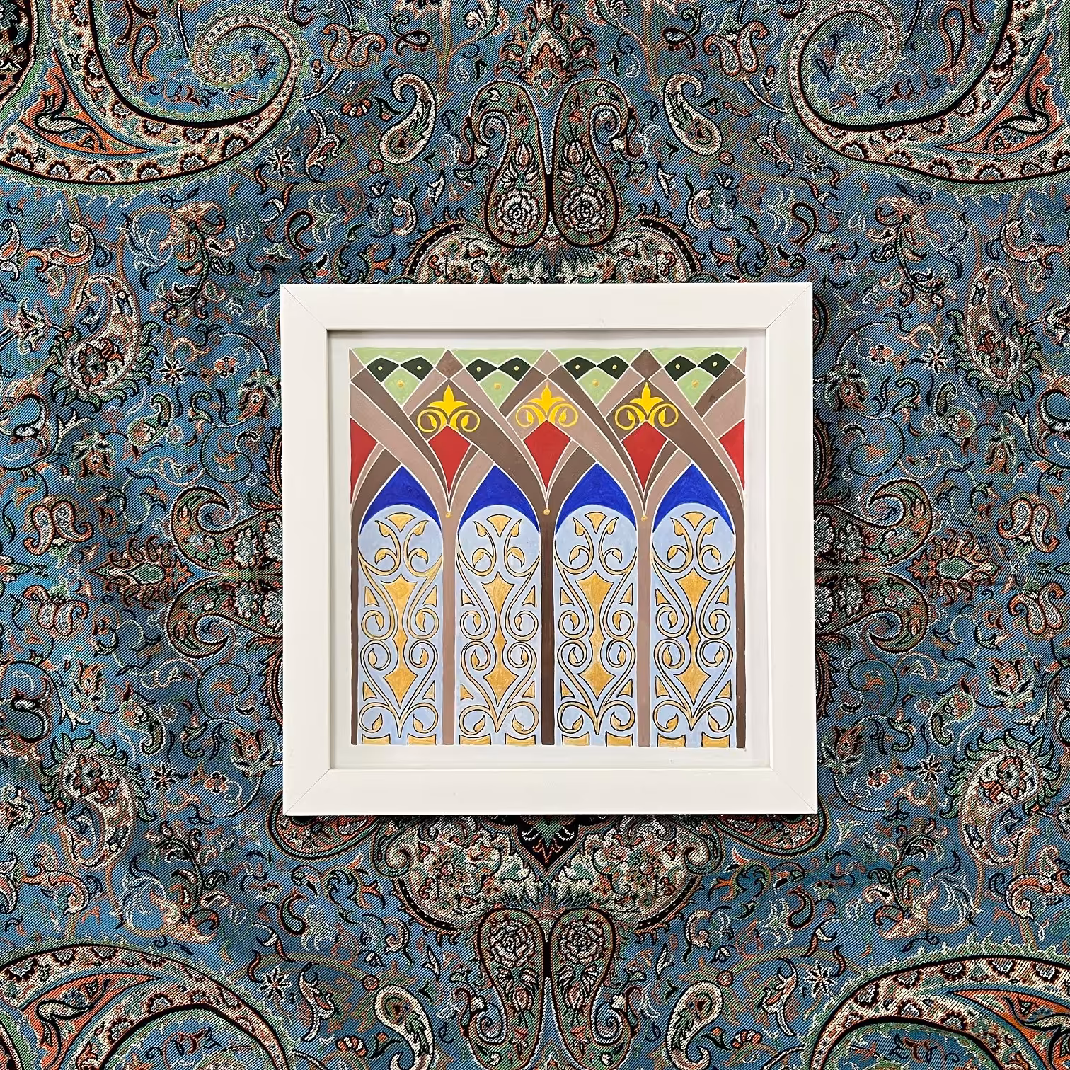 تابلوی دیواری اکریلیک طرح رستگاران - کد 157 - ابعاد 20 در 20 - هنر دست هنرمند