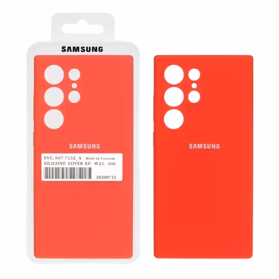 قاب گوشی سیلیکونی پاک کنی اورجینال درجه یک برای Samsung Galaxy S24 Ultra