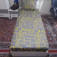 سرویس ملحفه مدل کشدار ni08004 طرح لاو کد 100 یک نفره دو تکه