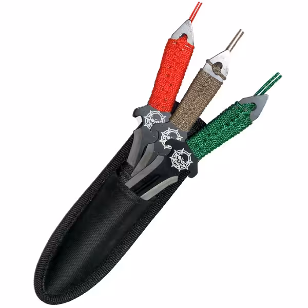 کارد پرتاب سه تایی مدل Skeleton