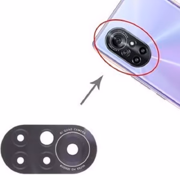 شیشه دوربین هوآوی Huawei Nova 8 - دنافون