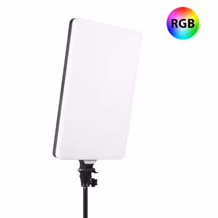 پنل نور ثابت LED RGB مدل PF-48 (به همراه پایه)