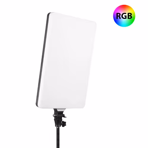 پنل نور ثابت LED RGB مدل PF-48 (به همراه پایه)
