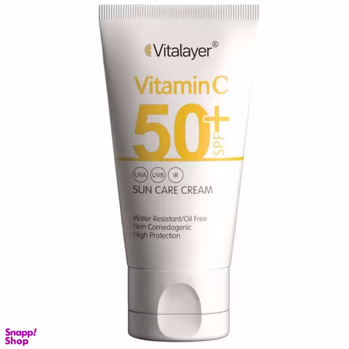 کرم ضد آفتاب ویتالیر با SPF50 مدل Vitamin C حجم 40 میلی‌‌ لیتر