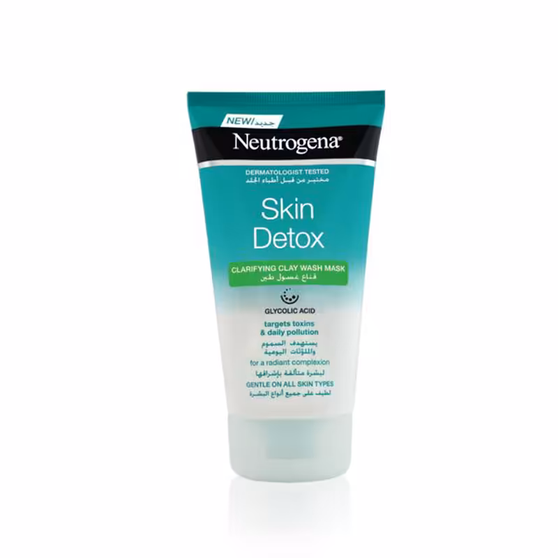 ماسک و شوینده اسکین دیتوکس نوتروژینا Neutrogena Skin Detox Clarifying Clay Mask