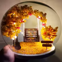 چراغ خواب تاب پاییزی هدیه ویژه ولنتاین کادو عاشقانه و دکوراتیو - فروشگاه اینترنتی گشنیز