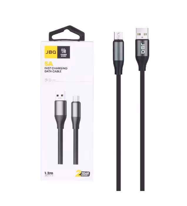 کابل شارژ 1.2 متری فست اندروید جی بی کیو مدل CA-612