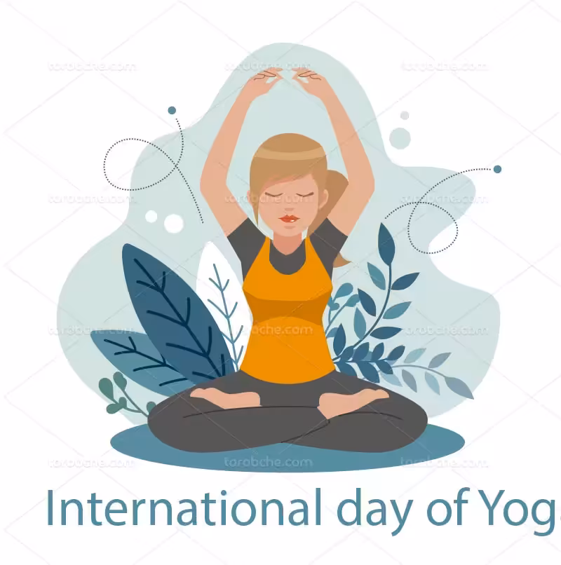 وکتور لوگو یوگا رنگی با کیفیت | گرافیک با طعم تربچه