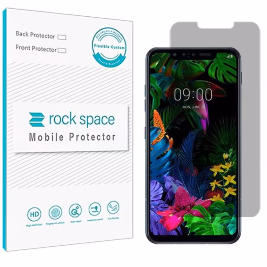 گلس پرایوسی (حریم شخصی)نانو و ضد ضربه گوشی ال جی G8s ThinQ برند راک اسپیس 