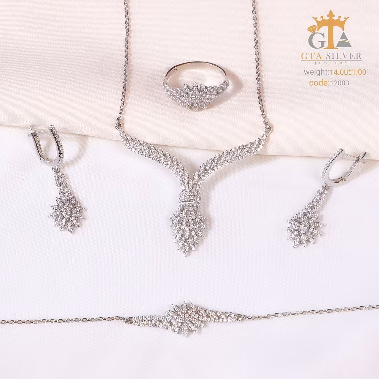 سرویس جواهری نقره ..