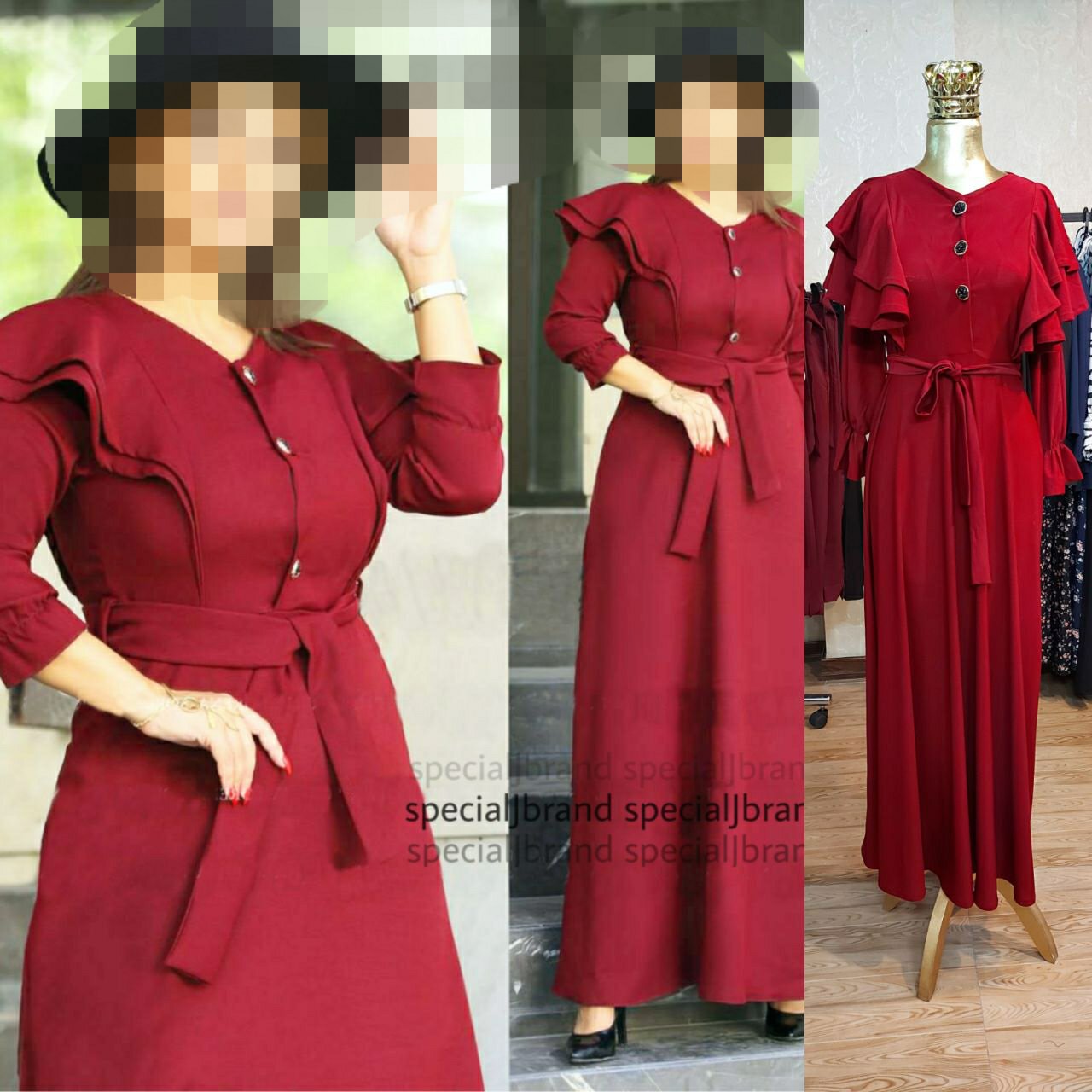ماکسی مانتویی مدل ترانه (قبل از سفارش از غرفه دار موجودی گرفته شود)