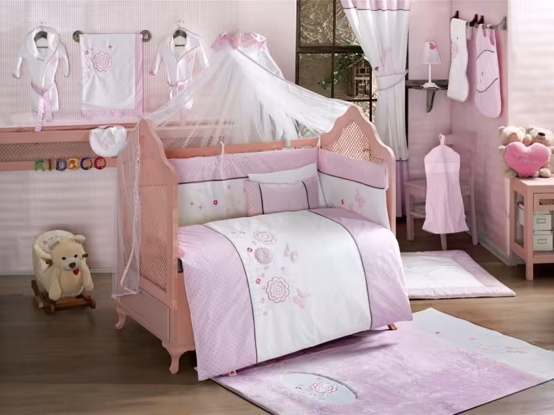 ست 9 تکه سرویس خواب sweet flowers kidboo