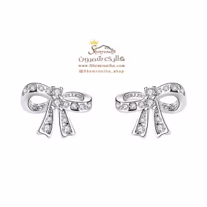 گوشواره زنانه نقره پاپیون EAR492S0