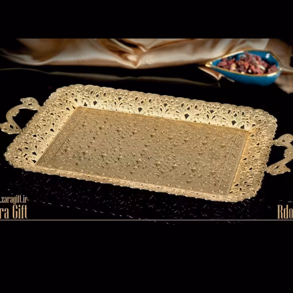 سینی ستاره زارا برند اورجینال اصل ترکیه در 3 رنگ طلایی مسی نقراه ای