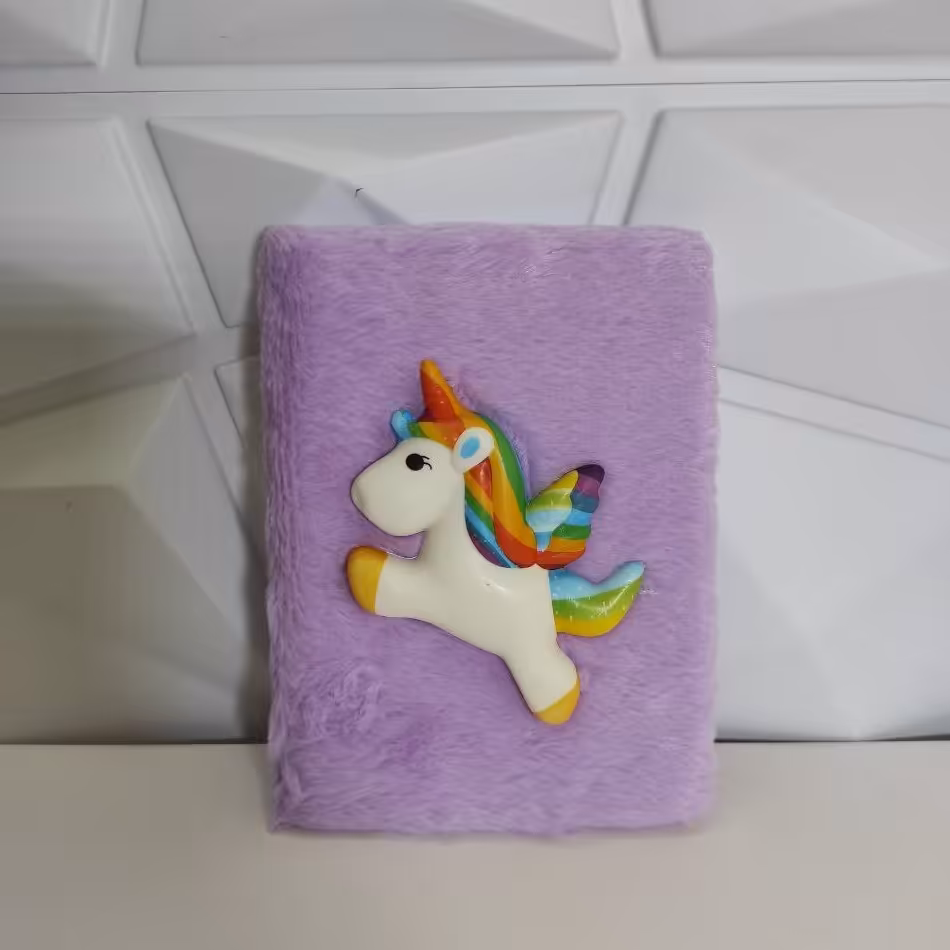 دفتر فانتزی یونیکورن تک شاخ رنگین کمانی