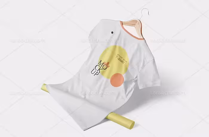 فایل موکاپ تیشرت لایه باز | گرافیک با طعم تربچه