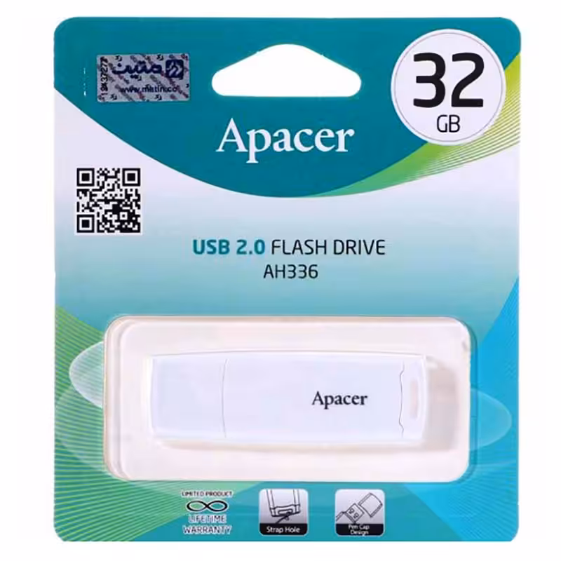 فلش 32 گیگ اپیسر Apacer AH336 سفید