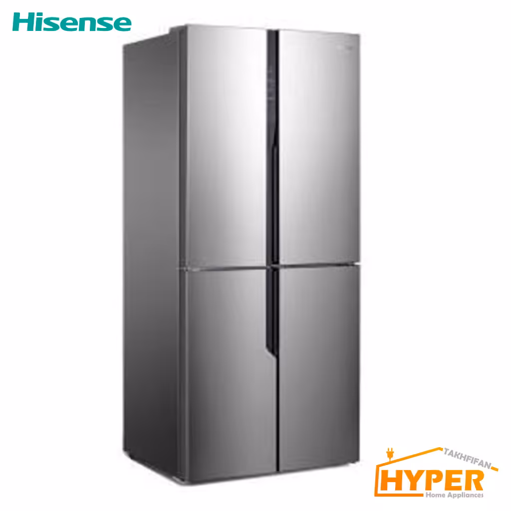 یخچال فریزر ساید بای ساید هایسنس RQ56SC4SA نقره ای