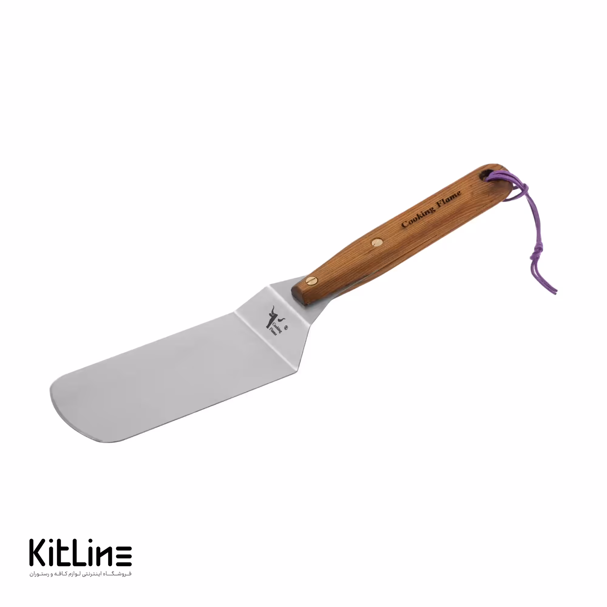 کاردک خم دسته چوبی نمره 7 کوکینگ فلیم (Cooking Flame)