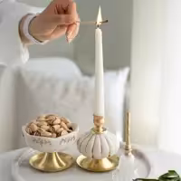 ست شمعدان پنبه