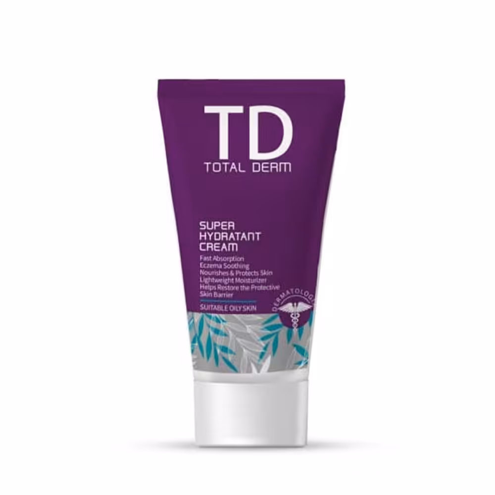 کرم سوپر آبرسان و مرطوب کننده  توتال درم        50 میلی لیتر