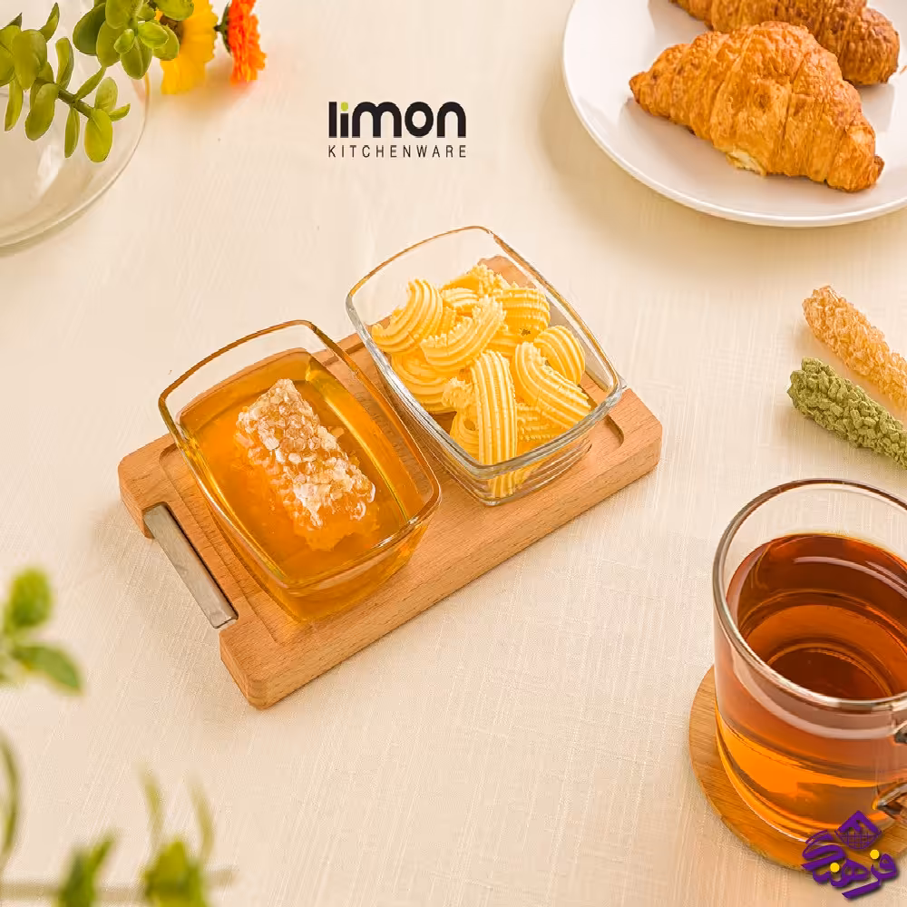 اردو خوری پایه چوبی کوچک (جفتی)  لیمون