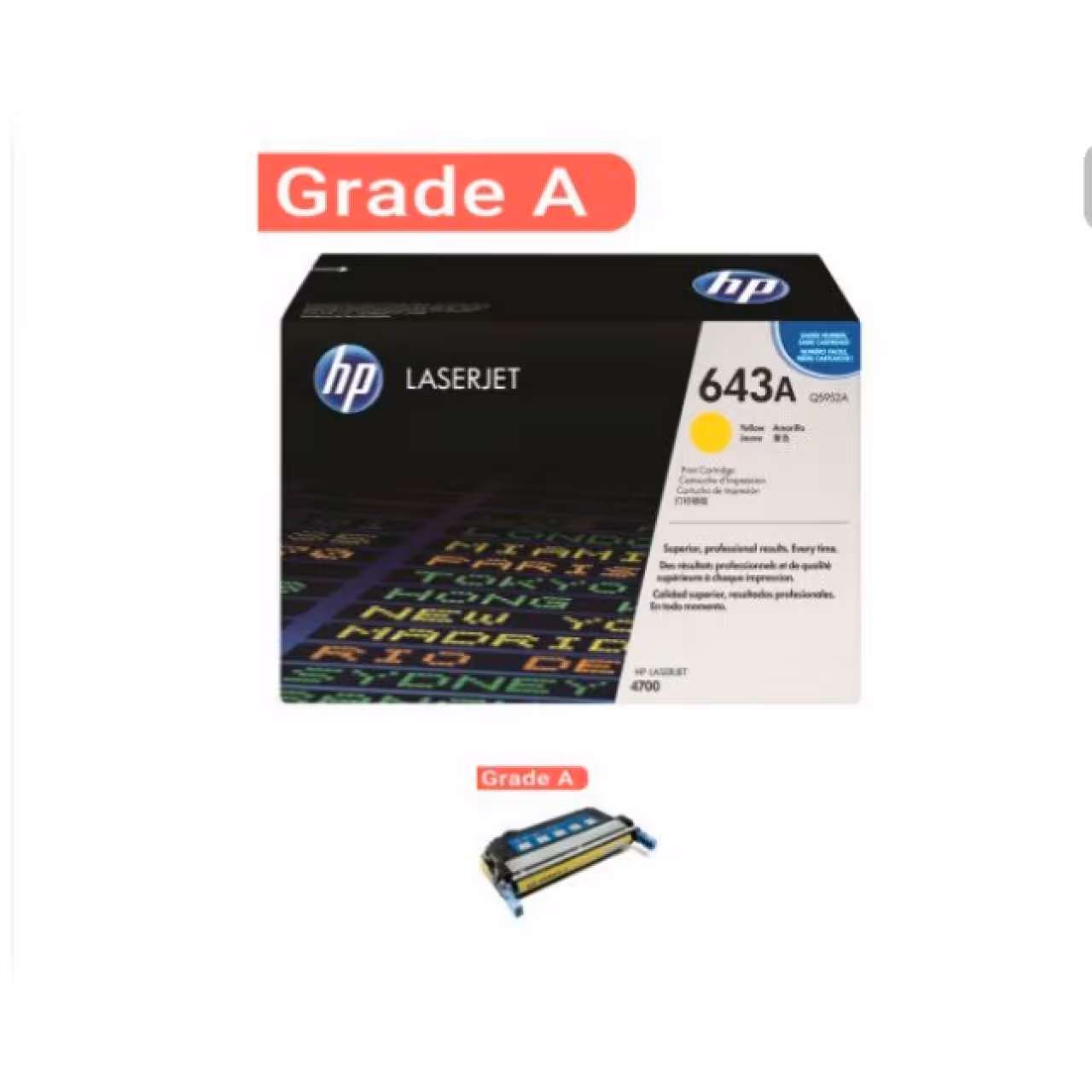 تونر کارتریج لیزری رنگی hp643A