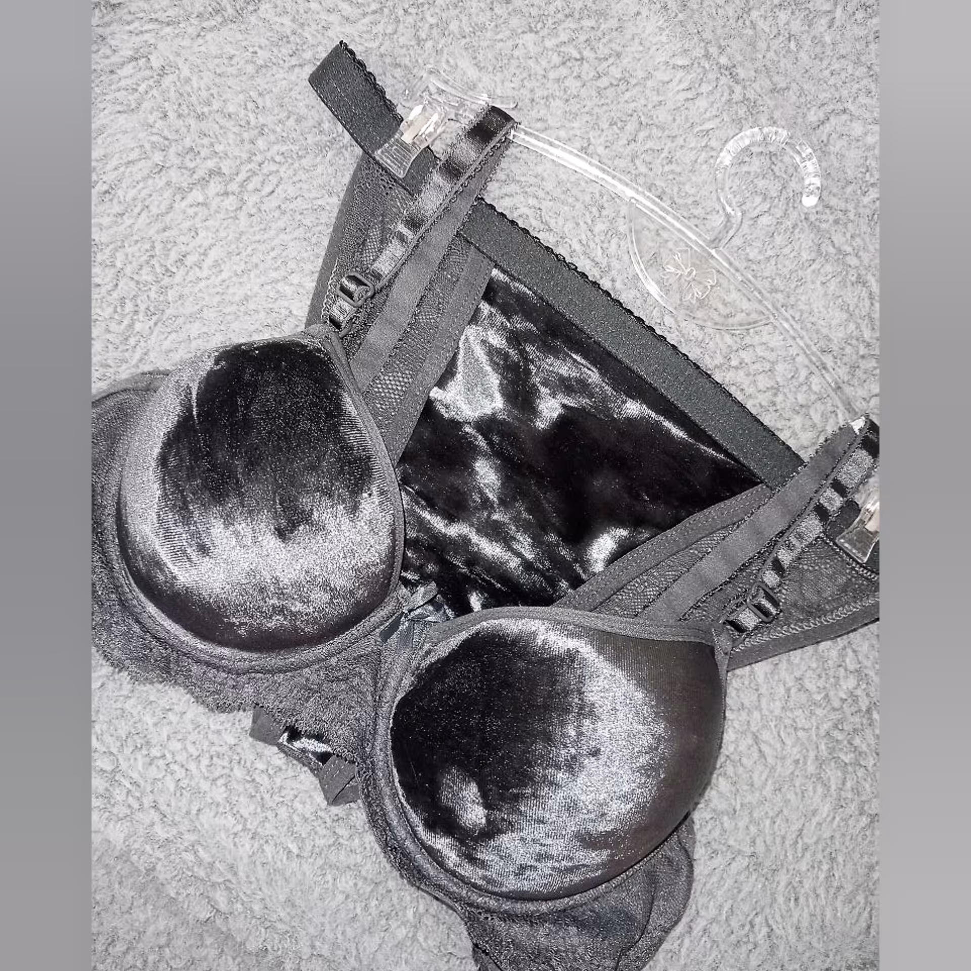 ست مخمل ساده طوسی 