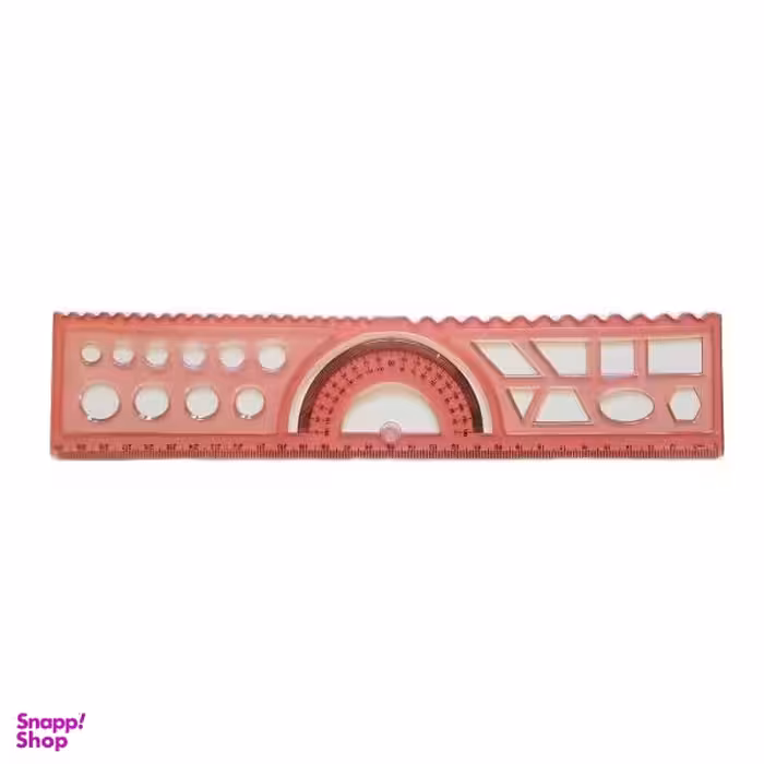 خط کش 30 سانتی متری طرح نقاله دار مدل ژله ای