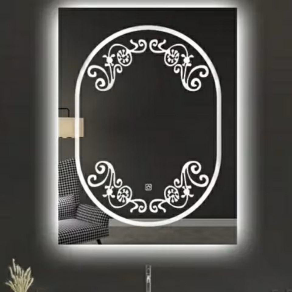 اینه بک لایت پدیده پلاس طرح بیضی