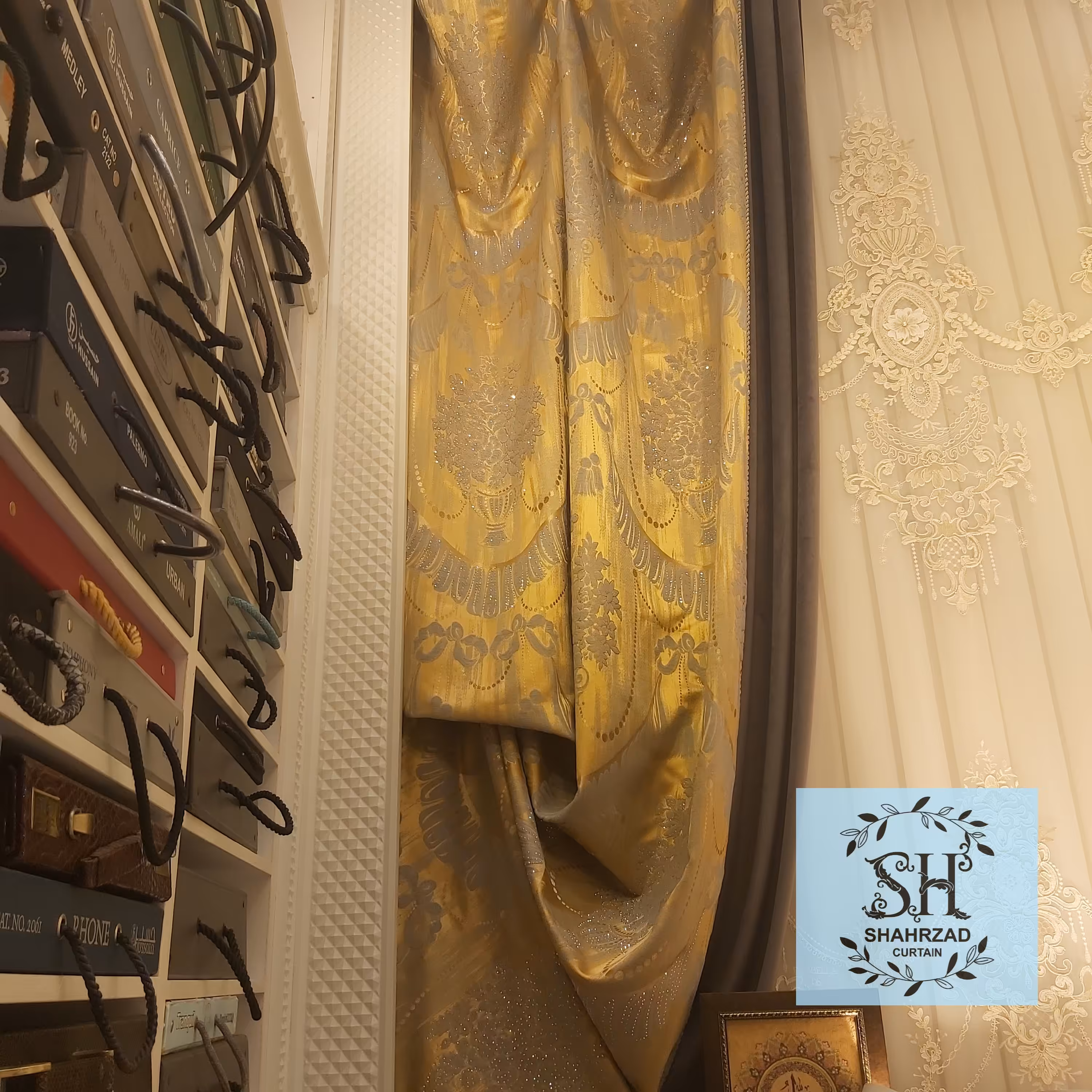 پرده حریر فلت با دکور ترکیب سیلک و مخمل در 7 رنگ عالی 