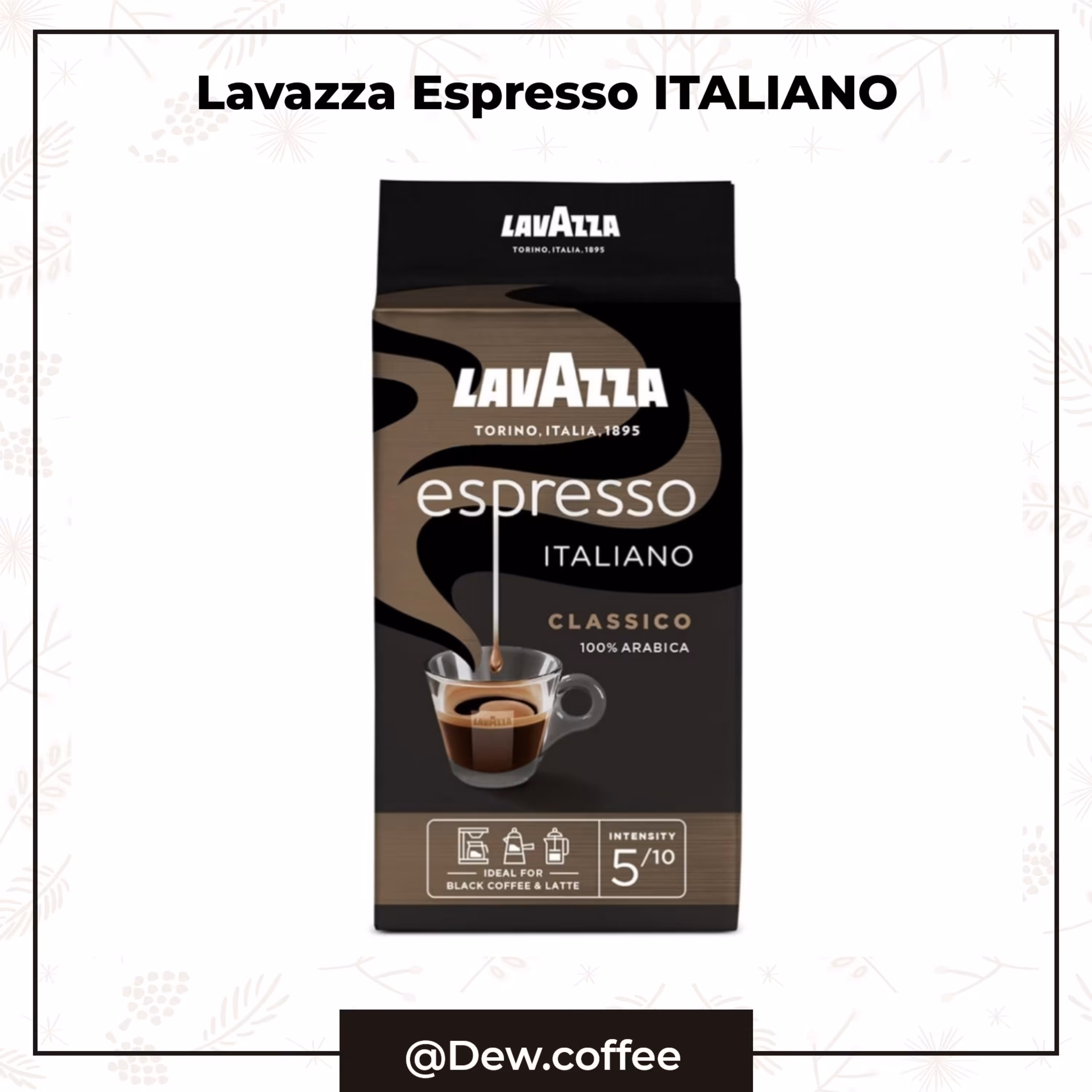 قهوه اسپرسو لاوازا LAVAZZA مدل classico