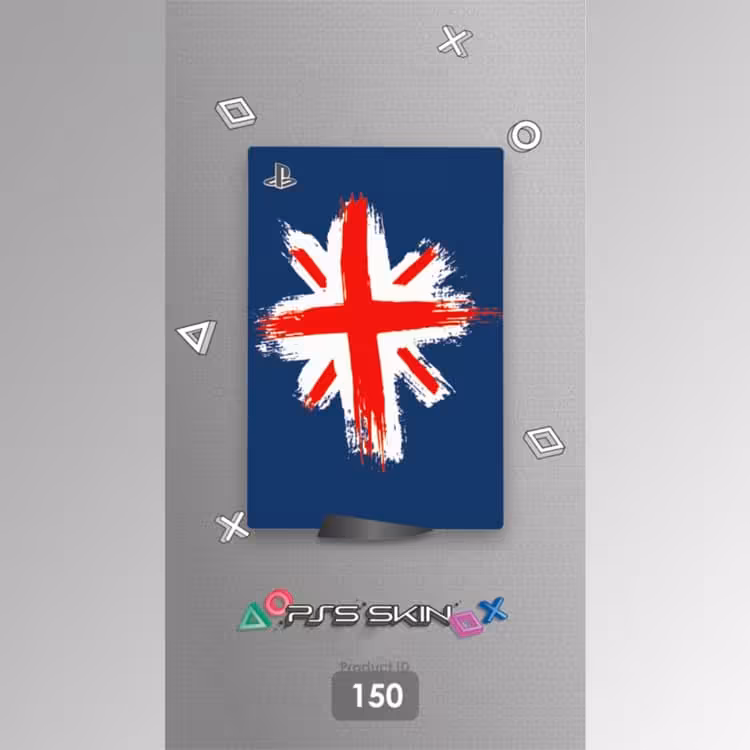 اسکین برچسب PS5 طرح England