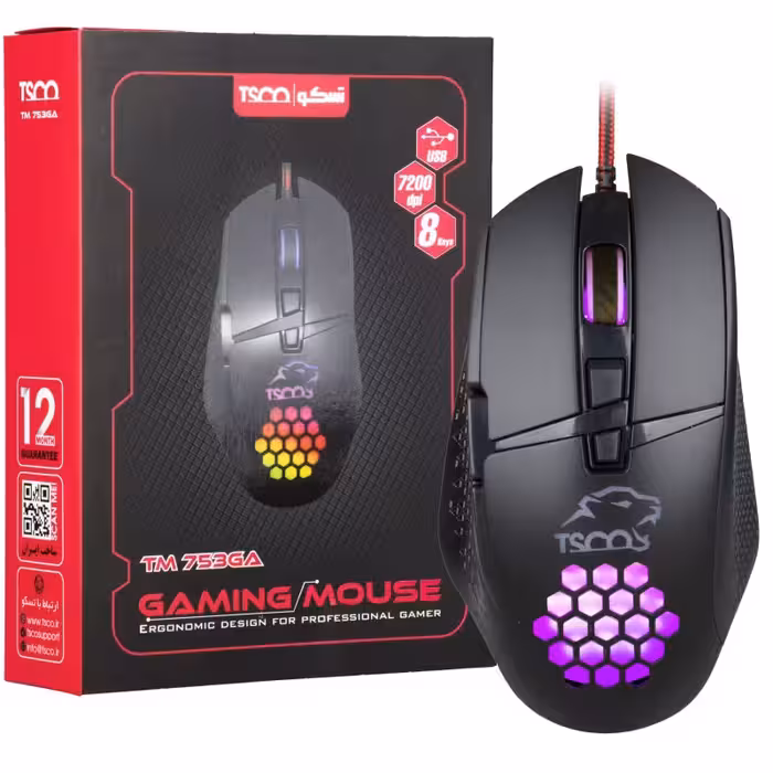 موس مخصوص بازی تسکو مدل Tsco TM 735 GA