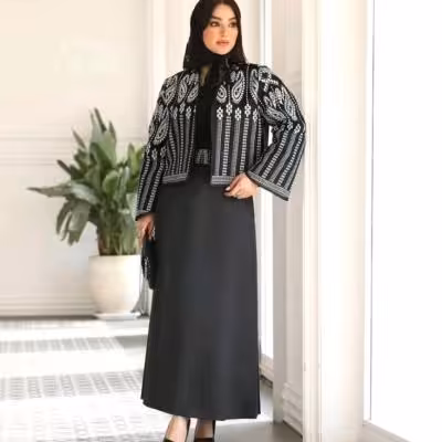 مانتو شلوار زنانه مدل نام : کت سارافون دلنواز